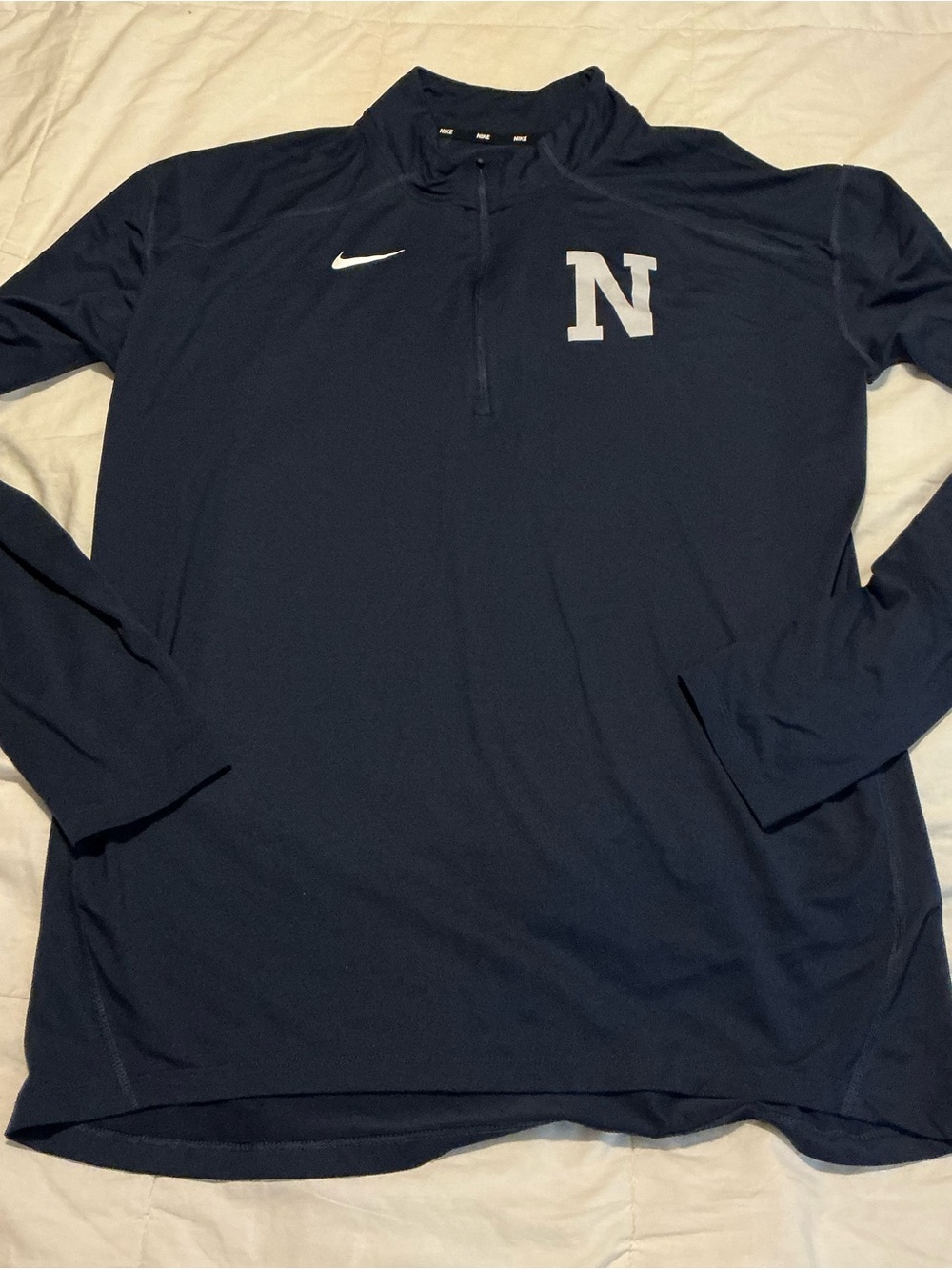 Nike Men’s College Navy Sphere Element Half-Zip Dri-Fit Large Blue Pullover